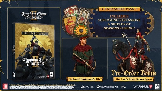 Pre-Order now to receive The Lion&#39;s Crest Bonus Quest,<br />
Gallant Huntsman&#39;s Kit &amp; Expansion Pass!<br />
Limited to 1 per customer.