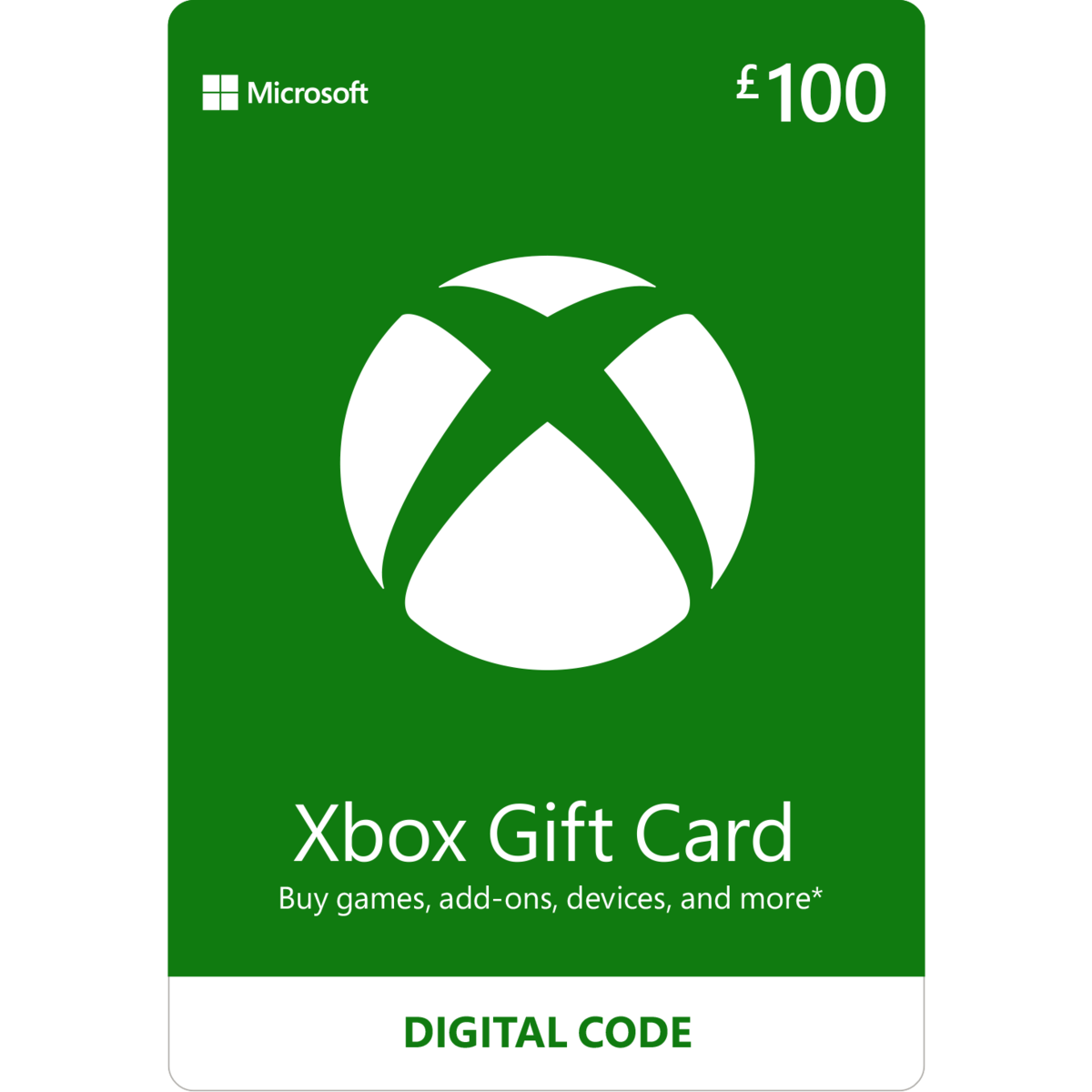 Xbox Gift Card £100 - Xbox Series X | S - Xbox One