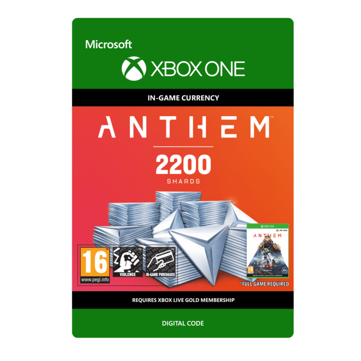 ANTHEM 2200 SHARDS