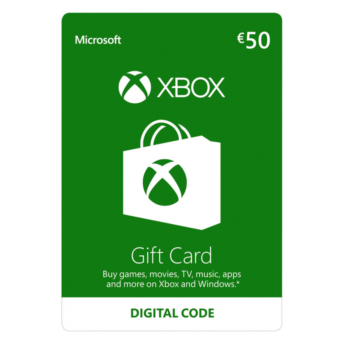 Xbox Gift Card €50 EU - Xbox Series X | S - Xbox One