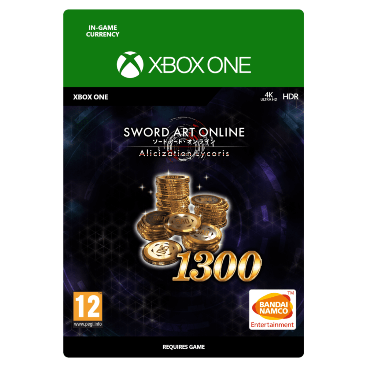 SWORD ART ONLINE Alicization Lycoris 1300 SAO Coin