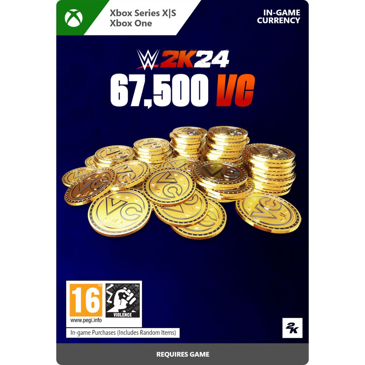 WWE 2K24 67,500 Virtual Currency Pack