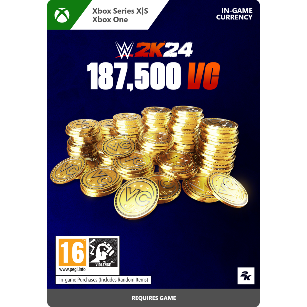 WWE 2K24 187,500 Virtual Currency Pack