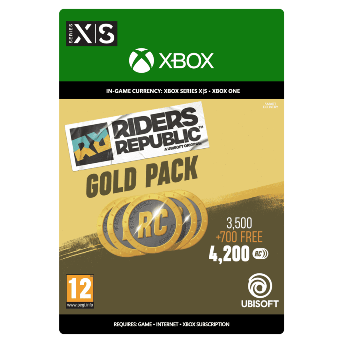 Riders Republic Coins Gold Pack - 4,200 Credits