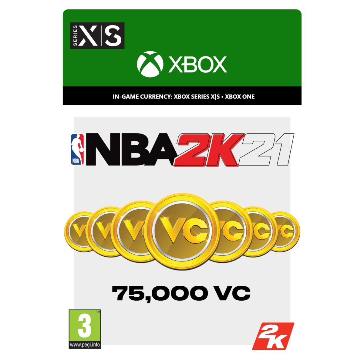 NBA 2K21: 75,000 VC Xbox Download