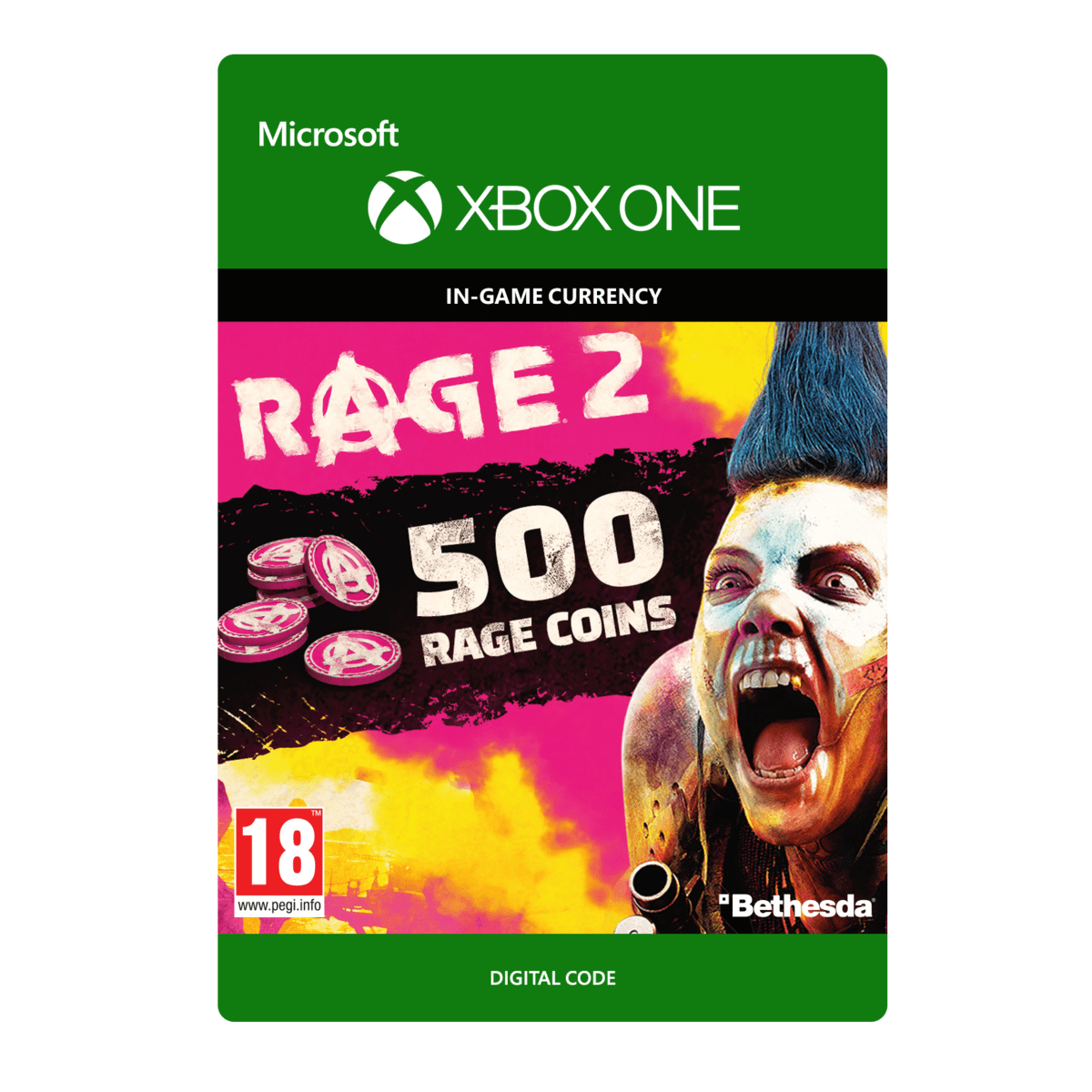 RAGE 2: 500 RAGE Coins Xbox On Download