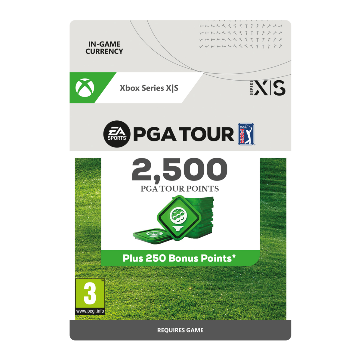 EA Sports Pga Tour 2,500 Pga Tour Points