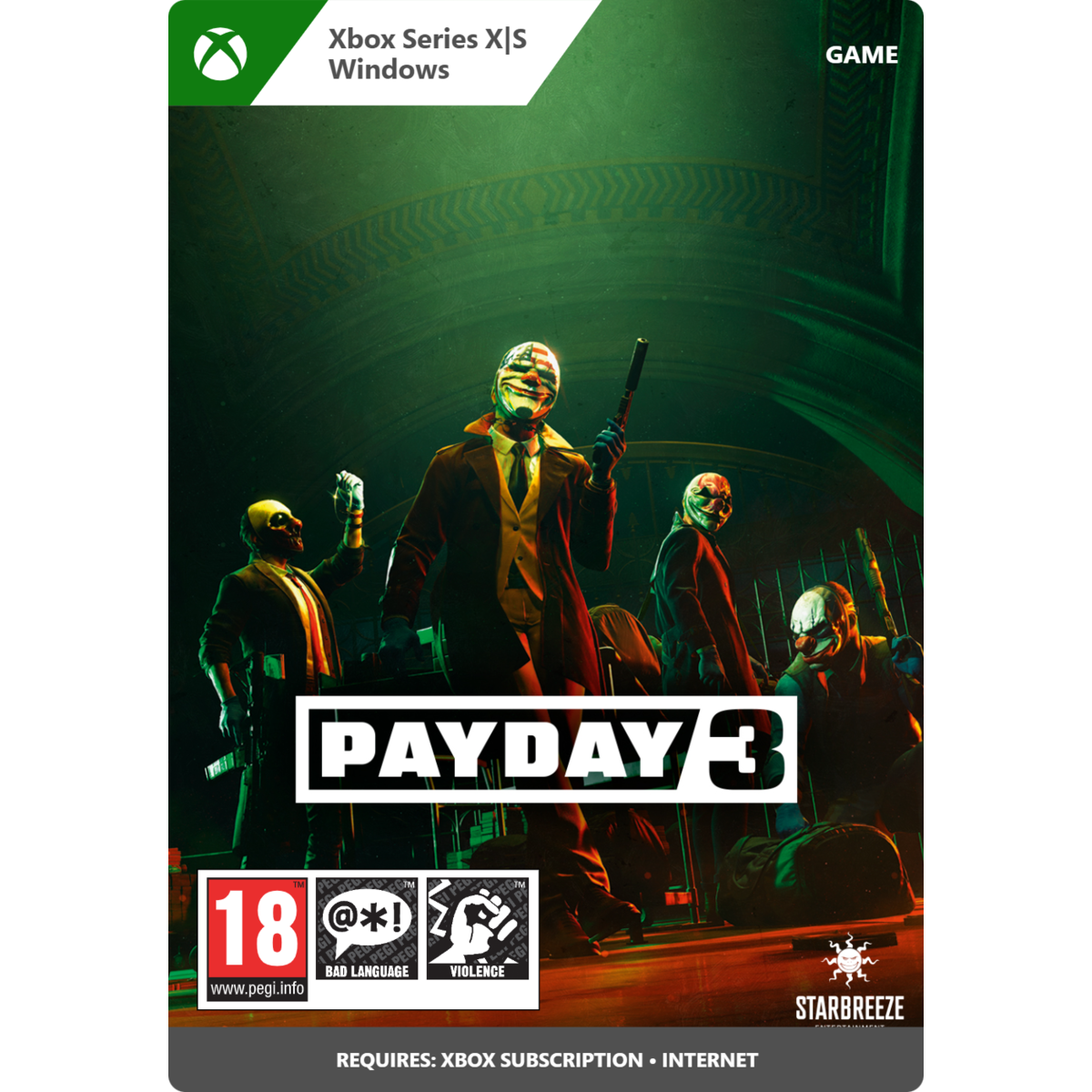 PAYDAY 3 Pc | Xbox Series X | S