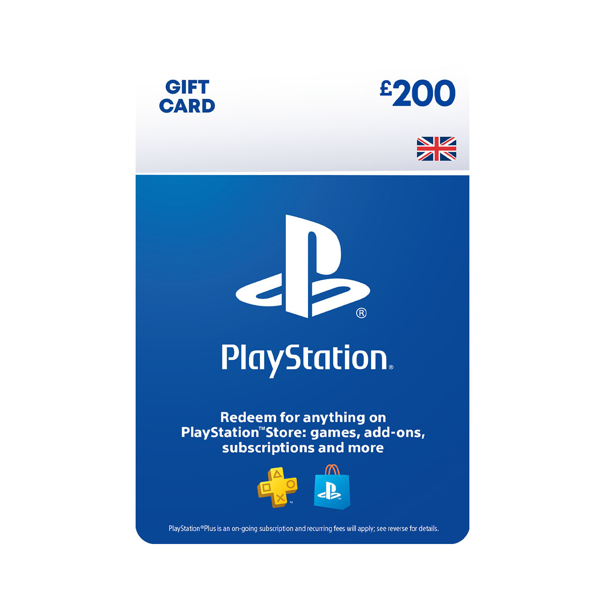 PlayStation Store Gift Card £200 PS5 / PS4 | PSN UK Account