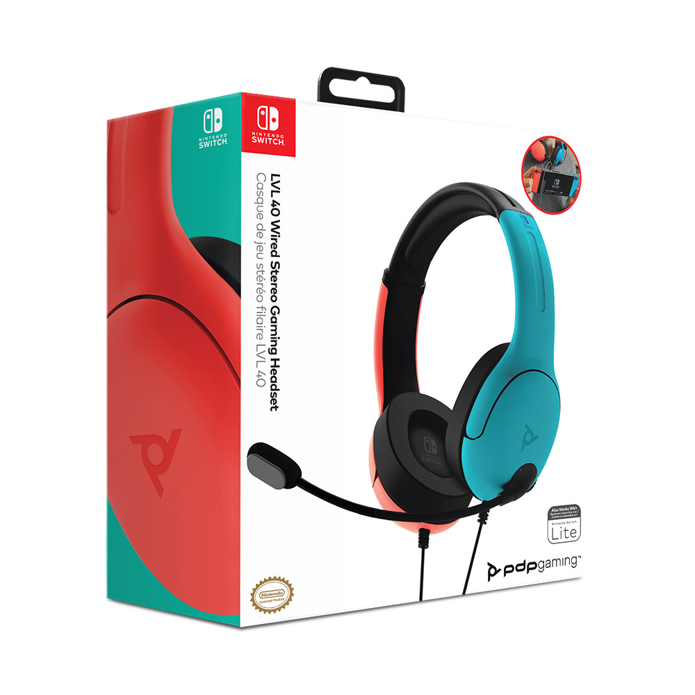 LVL 40 Red & Blue Switch Headset - Switch