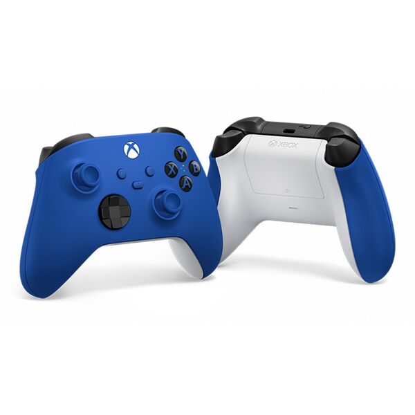 black and blue xbox controller