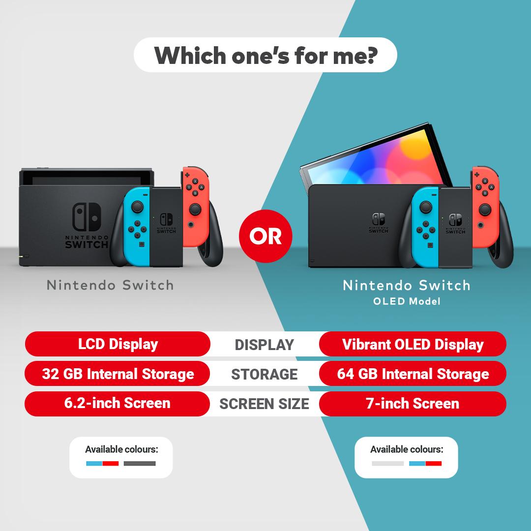 Buy Nintendo Switch Console OLED Neon Red-Neon Blue Switch - ShopTo.net